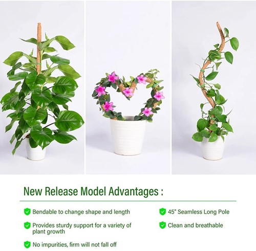 Mosstok Kokosstok Planten totem FLEX 90*4 cm Opbinden van planten