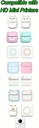 Thermische labelsBlanco Stickers voor Labelprinters 57mm breed BLAUW/rol 