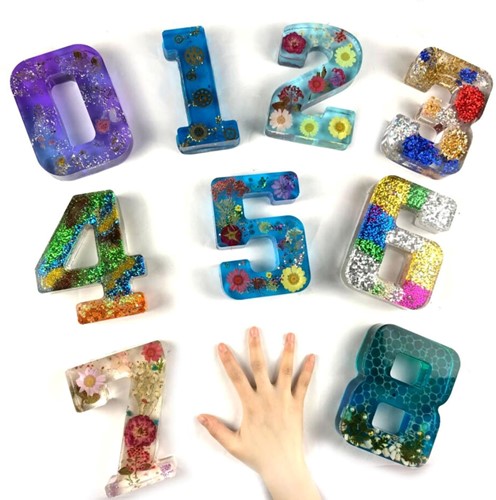 Siliconenmal 16 cm Cijfer 4 voor Epoxy Resin