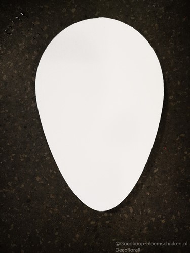 Styropor Ei Platrond 28 cm Styropor Paasei