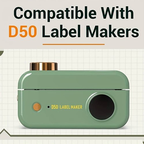 Thermische labels, TRANSPARANT Doorlopende Stickers Labels voor oa. Thermal Phomemo D50 / rol 