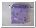 Giftbag organza Lila zilver! Butterfly 7*9 cm cadeauzakje,bruiloftbedankje