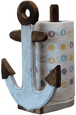 Keukenrol houder Hout Anker ca. 30 cm