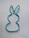 Metalen Frame Haas staand oor hanger Turquoise 10 cm