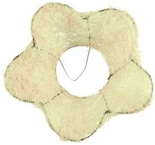 Boekethouder Sisal Bloemvorm Creme 15 cm