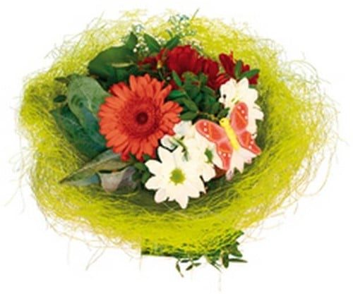 Boekethouder Sisal Lichtgroen Limegroen 25 cm