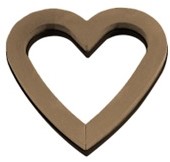 OASIS® Naylorbase Bio Heart Compostbase 43 × 43 × 5 cm Open hart biologisch afbreekbaar oase voor verse bloemen