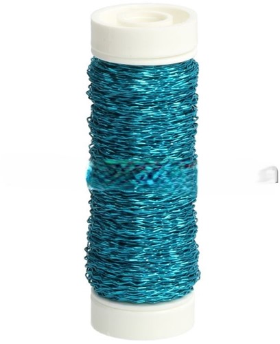 Bouilloneffectdraad 27 Turquoise 25 gram