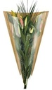 Bloemenhoezen bruin gestreept kraft Opp30/45 gram 60 x 35 x 10 cm pak 50 stuks