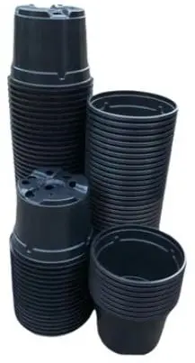Kweekpotten Rond Zwart Ø9 cm x 7 cm pak ca. 25 stuks