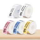 Thermische labels Blanco etiketten voor thermal labelprinters P15 Geel 12x40 mm rol