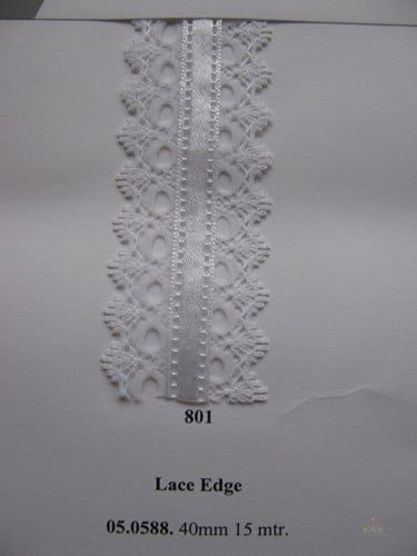 [A-004921] Satijnlint met Kant aan Rand 40 mm rol 15 meter