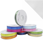 [A-022721] Satijnlint Dubbelsatijn Antennelint Rich Cream New Goud 10 mm rol 25 meter