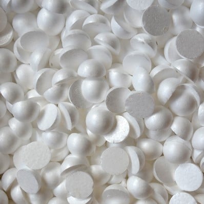 [A-023092] Styropor Piepschuim Isimo Halve Bal kerstbal Vol 4 cm per stuk