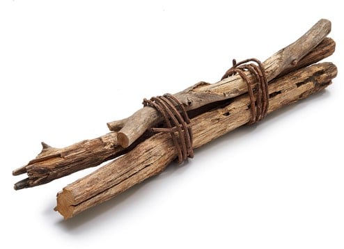 [A-022744] Weatherwood takken Naturel ca. 70 cm per bundel