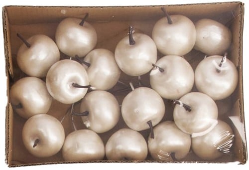 [A-024053] Appel foam Wit 3,5 cm ca. 18 stuks doos