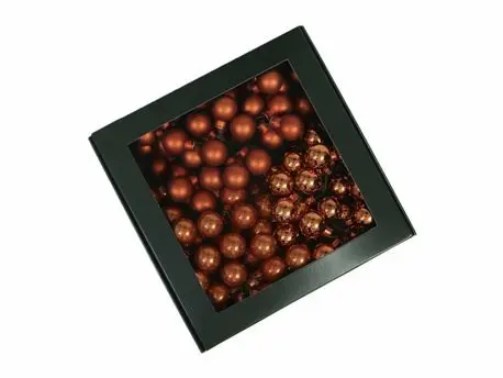 [A-027738] Balletjes op draad Mandarin 2 cm doos 144 stuks