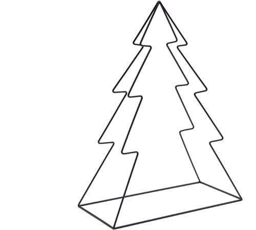 [A-027151] Metalen Frame Kerstboom 3D 35x18x46 cm