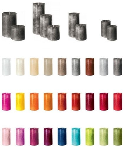 [A-014525] Trendkaars Kaars Zelfdovend Karmijnrood 90x70 mm per stuk