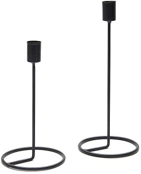 [A-023579] Kandelaar Metaal Zwart 26 cm