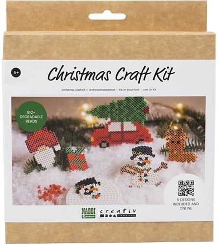 [A-024951] DIYkit Pakket Hobbyset Creative kit Strijkkralen Kersthangers
