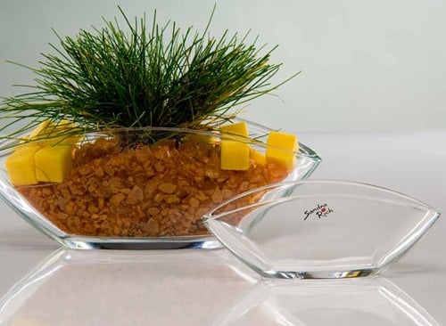 [A-013818] Heavy oval bowl groot 25,5x12x9,5 cm