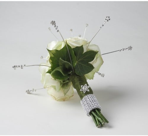 [A-009521] Strasssteen boekethouder diamantjes