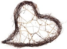 [A-010911] Boekethouder hart Salim Grootste 25x32 cm