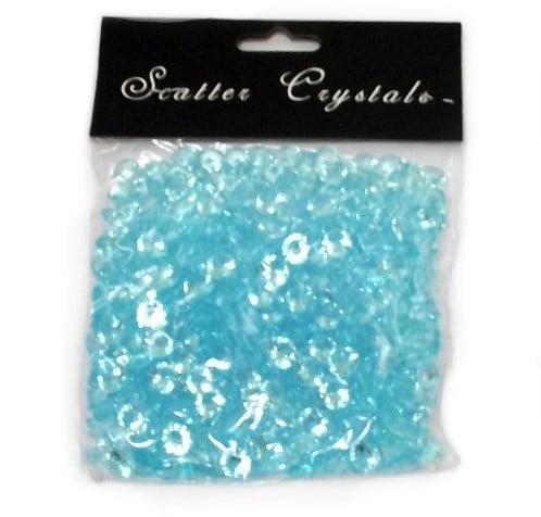 [A-019545] Diamantjes los strooidiamantjes Turquoise 10 mm 100 gram