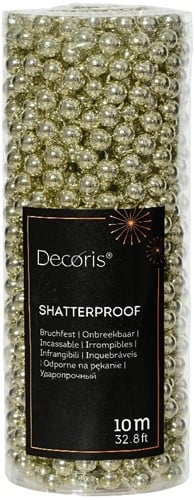 [A-027065] Parelketting Parelguirlande Wit Mint 8 mm rol 10 meter