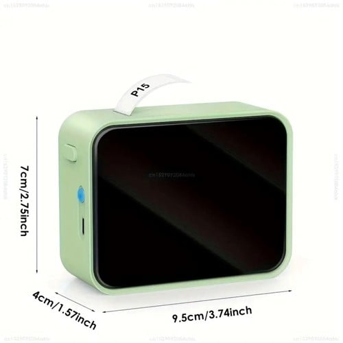 [A-025857] Mini Labelprinter P15 Labelmaker Groen incl software met 1 gratis startRol / st 