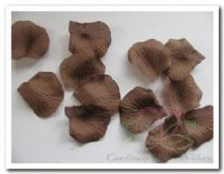 [A-007277] Blad Zijden blaadjes rozenblaadjes Bruin
