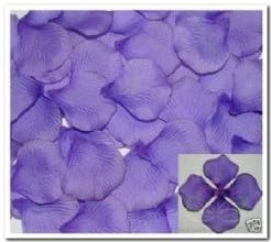 [A-007375] Blad Zijden blaadjes rozenblaadjes Paars per pakje