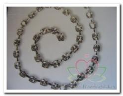 [A-004822] Diamant streng Luxe 50 cm Zilver Goud 16101-005-311