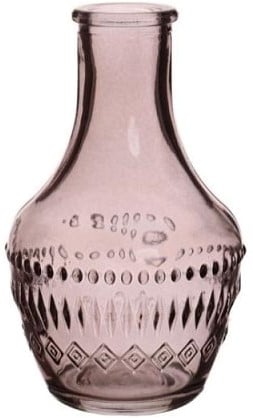 [A-023439] Gekleurd Glazen Flesje Milano Soft Grey Ø6 cm H10 cm per stuk