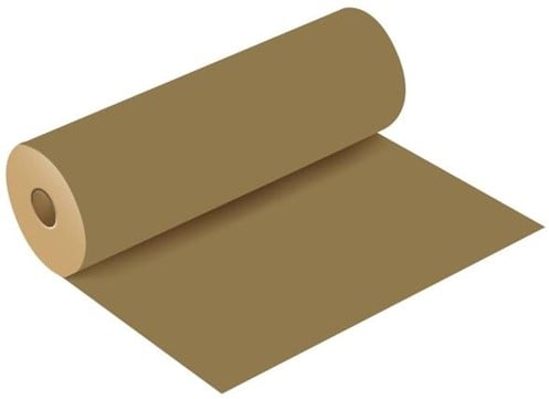 [A-024150] Bloemenpapier cadeaupapierkraftpapier Licht Goud rol 50 cm x 3 kg