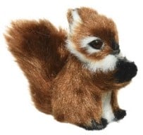 [A-027159] Eekhoorn Bruin Warmbruin op clip 7.5x3.5x8 cm per stuk