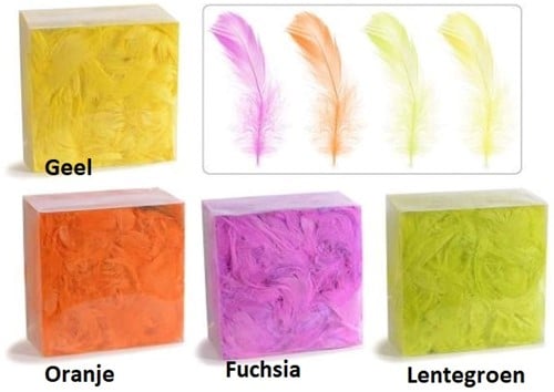 [A-010768] Veren Echte veertjes Fuchsia 20 gram