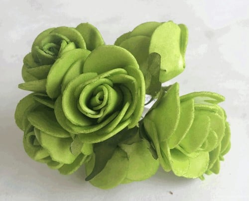 [A-015935] Foamroos Midi Groen 3 cm doos 84 stuks