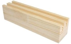 [A-023993] Houten standaard geschikt voor bamboe en metalen ringen 1-2 ringen per stuk