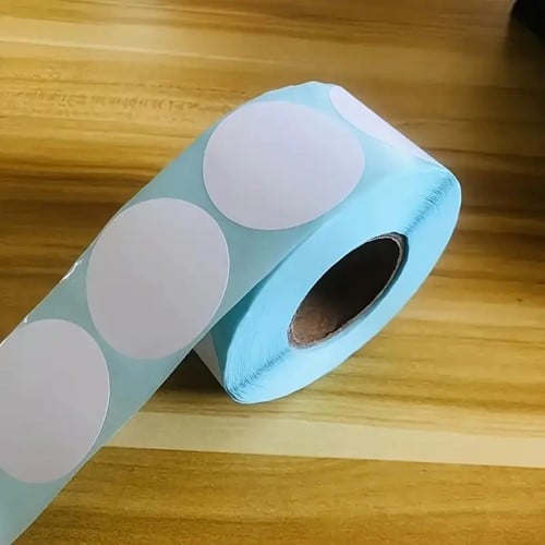 [A-026000] Thermische labels Blanco etiketten voor thermal labelprinters diverse merken Wit rond 40 mm rol 800 stuks