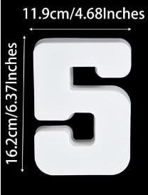 [A-024336] Siliconenmal Cijfer 5 voor Epoxy resin, zeep en kaarsen 16 cm per stuk