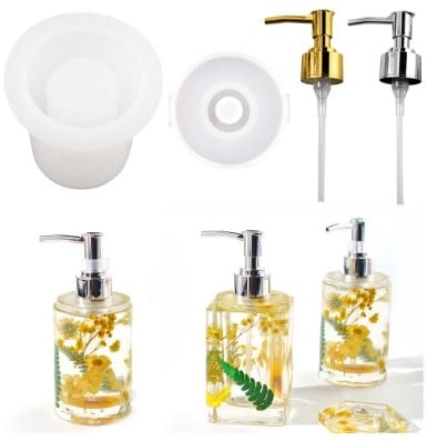 [A-025641] Siliconenmal Zeepdispenser rond Epoxy resin 16 cm per stuk