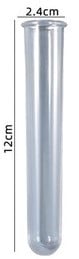 [A-024304] Reageerbuis voor siliconenmal Clear 2.4x12 cm per stuk