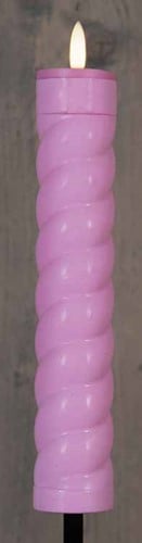 [A-025702] LED Fakkel Solar Pink Swirl Anna's Collection met timer 21x4 cm op 76 cm steker per stuk