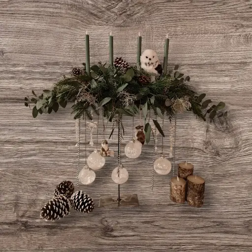 [A-027741] Metalen frame Bloemstukhouder hoge standaard met plaat 20x10x50 cm 8mm Zwaardere uitvoering