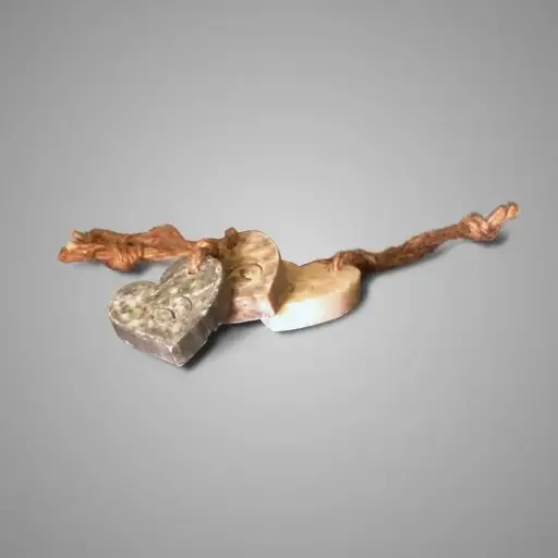 [A-027783] Brynxz Xtra dik Jutetouw met 3 zeephartjes 7*7*2