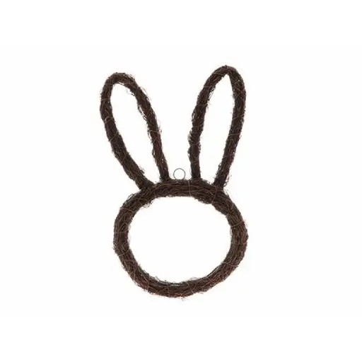 [A-027930] Salim Haas Bunny krans met oren H50W28D3
